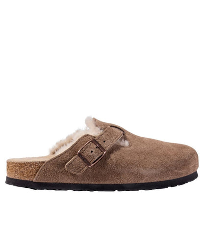 Women's Birkenstock Boston Clogs, Suede Shearling - US 7068