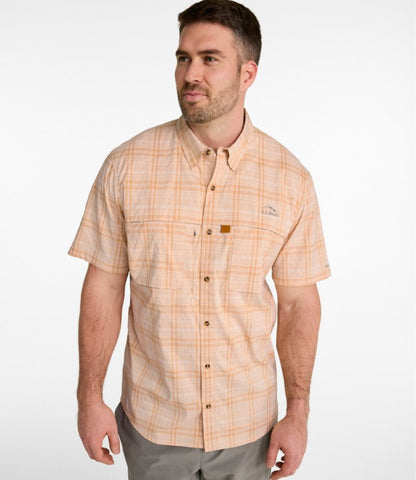 Men's Tropicwear Shirt, Plaid Short-Sleeve - US 5890