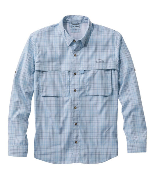 Men's Tropicwear Shirt, Plaid Long-Sleeve - US 0738