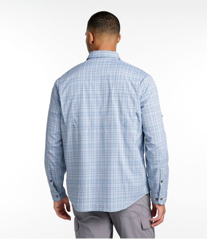 Men's Tropicwear Shirt, Plaid Long-Sleeve - US 0738