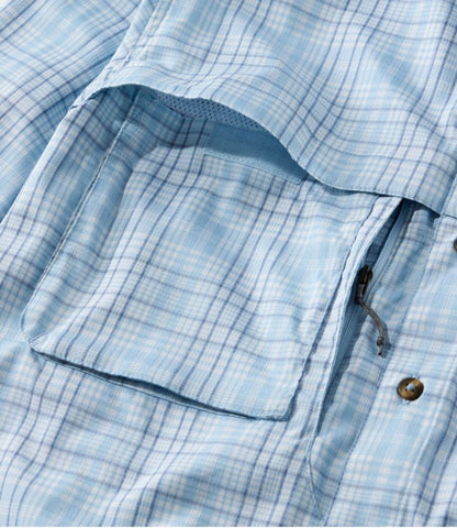 Men's Tropicwear Shirt, Plaid Long-Sleeve - US 0738