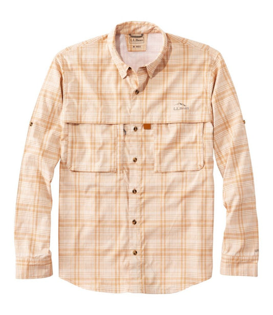 Men's Tropicwear Shirt, Plaid Long-Sleeve - US 1036