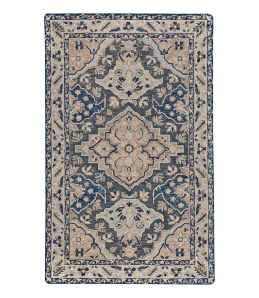 Diamond Floral Wool Tufted Rug - US 8737
