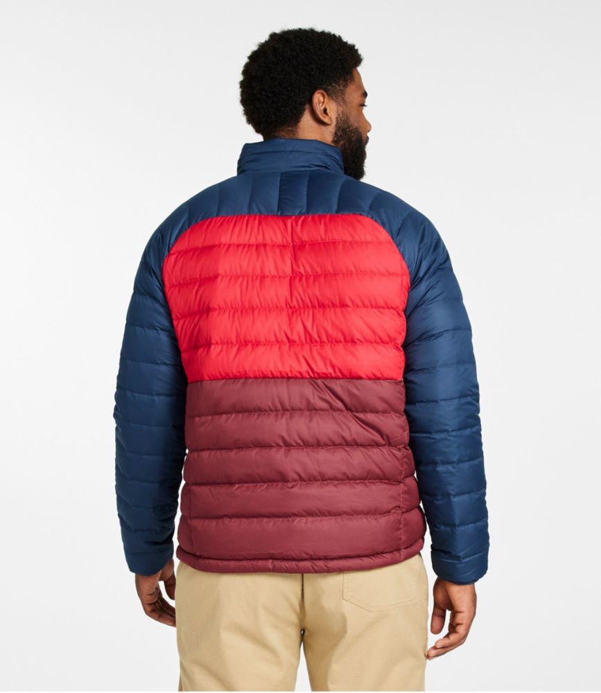 Men's Bean's Down Jacket, Colorblock - US 7497
