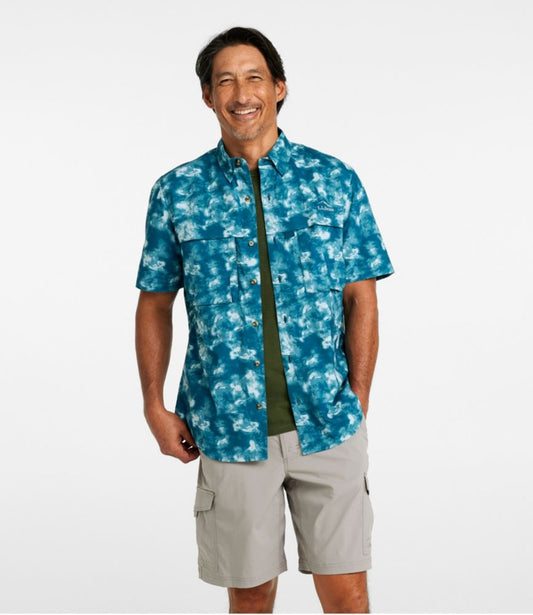Men's Tropicwear Shirt, Short-Sleeve Print - US 9075