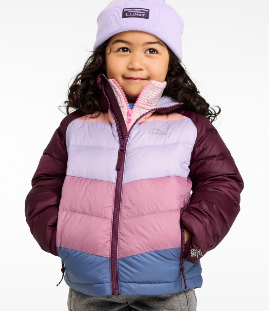 Kids' Ultralight 650 Down Jacket, Colorblock - US 2956