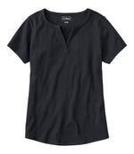Women's L.L.Bean Tee, Short-Sleeve Notch-Neck - US 8548
