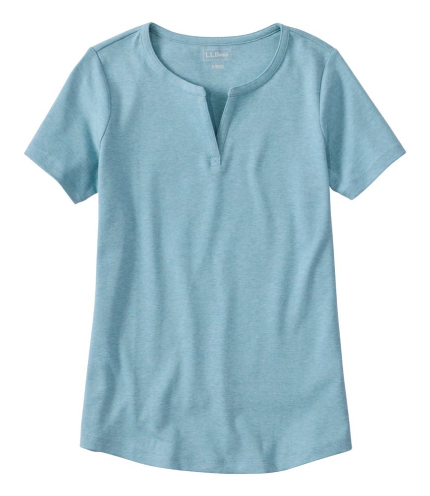 Women's L.L.Bean Tee, Short-Sleeve Notch-Neck - US 9220