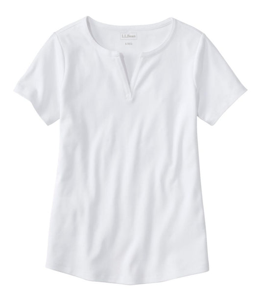 Women's L.L.Bean Tee, Short-Sleeve Notch-Neck - US 2310