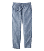 Women's Premium Linen Pull-On Ankle Pants, Mid-Rise Tapered-Leg - US 1052