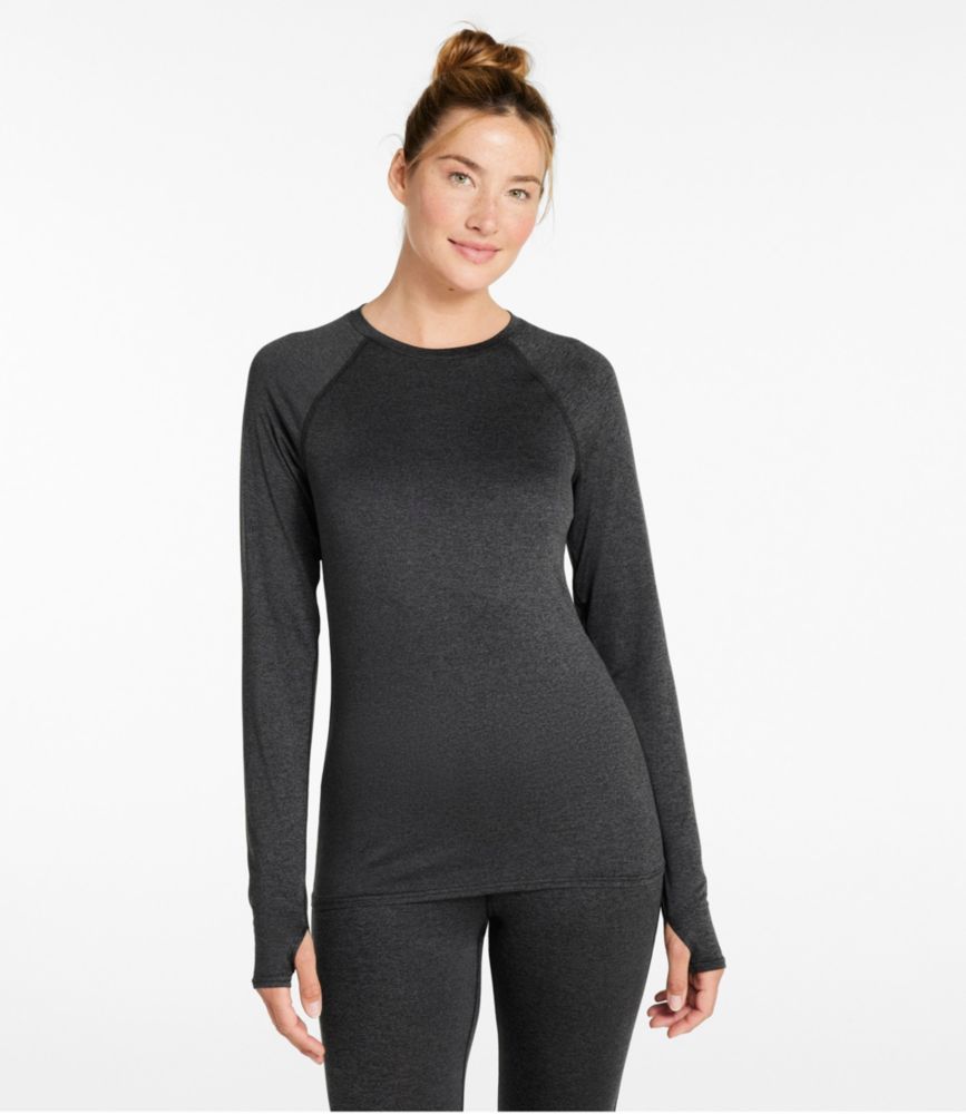 Women's L.L.Bean Simple Soft Base Layer, Crew - US 2862