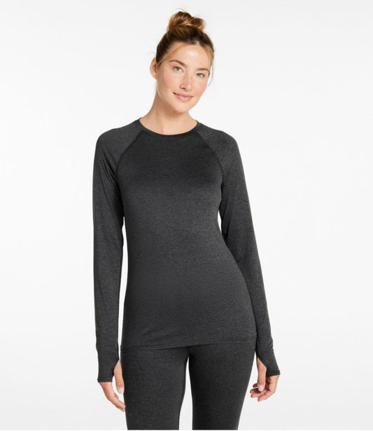 Women's L.L.Bean Simple Soft Base Layer, Crew - US 2862