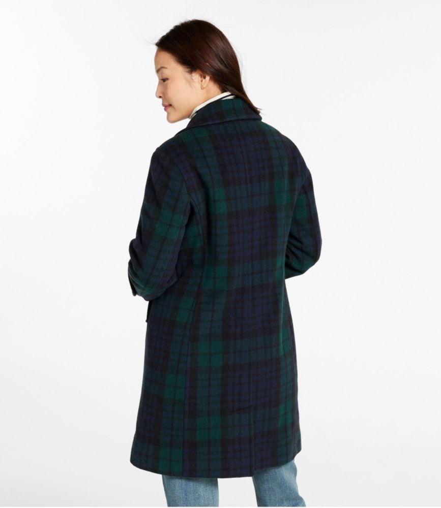 Women's Classic Lambswool Polo Coat, Three-Quarter, Pattern - US 1505