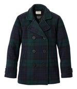 Women's Classic Lambswool Peacoat, Pattern - US 0080