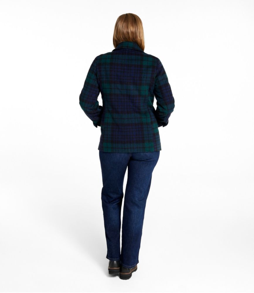 Women's Classic Lambswool Peacoat, Pattern - US 0080