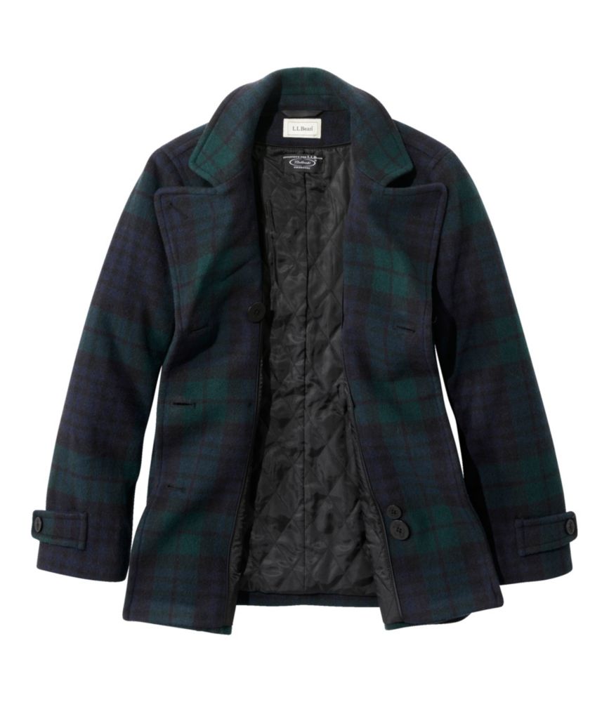 Women's Classic Lambswool Peacoat, Pattern - US 0080