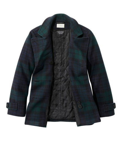 Women's Classic Lambswool Peacoat, Pattern - US 0080