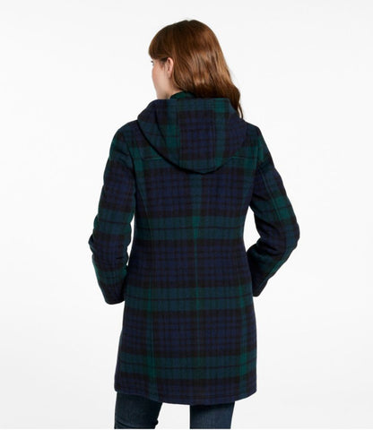 Women's Classic Lambswool Duffel Coat, Pattern - US 0682