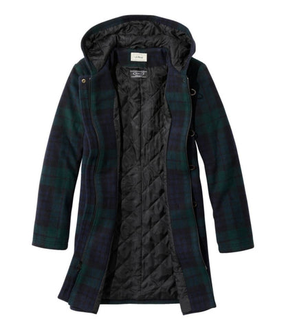 Women's Classic Lambswool Duffel Coat, Pattern - US 0682