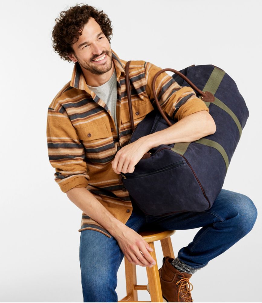 Waxed Canvas Duffle, Large - US 7566
