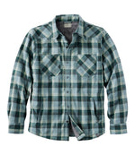 Men's Katahdin Performance Flannel Shirt-Jacket, Hi-Pile Fleece-Lined Plaid - US 8584