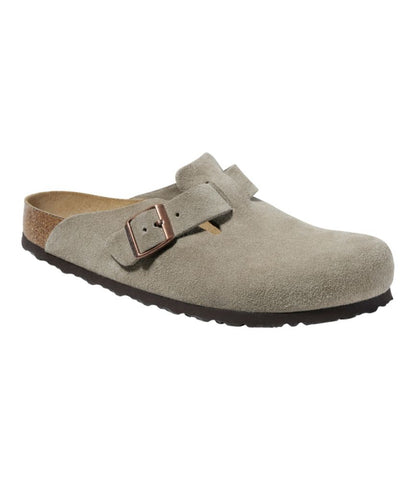Men's Birkenstock Soft Footbed Boston Clogs, Suede - US 4138