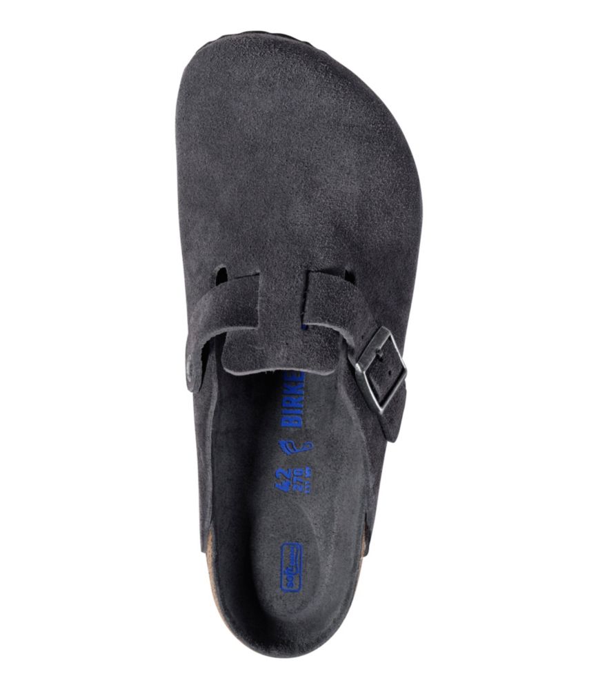 Men's Birkenstock Soft Footbed Boston Clogs, Suede - US 2285