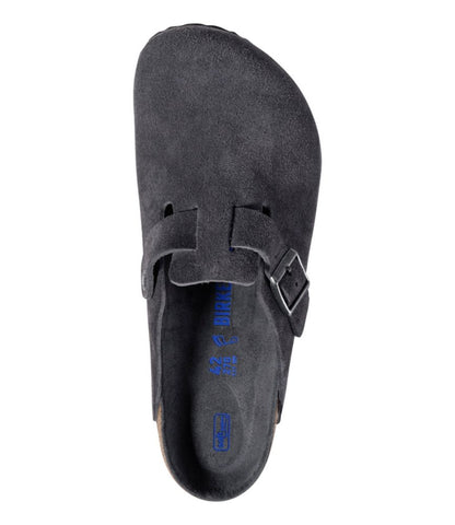 Men's Birkenstock Soft Footbed Boston Clogs, Suede - US 2285