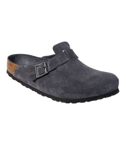 Men's Birkenstock Soft Footbed Boston Clogs, Suede - US 2285