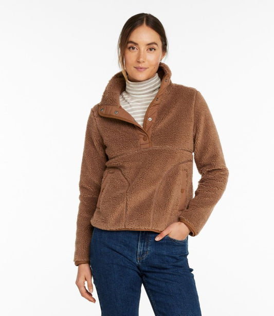 Women's Bean's Sherpa Fleece Pullover - US 1399