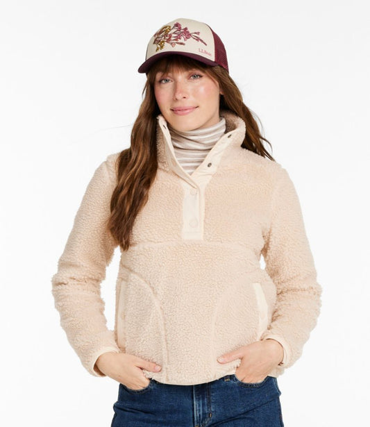 Women's Bean's Sherpa Fleece Pullover - US 6680