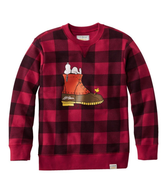 Kids' L.L.Bean x Peanuts Crew Sweatshirt - US 9530