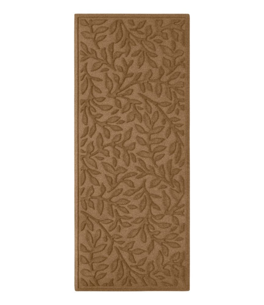 Heavyweight Recycled Waterhog Mat Runner, Woodland Leaf - US 6884