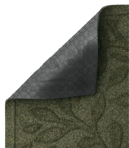 Heavyweight Recycled Waterhog Mat Runner, Woodland Leaf - US 2388