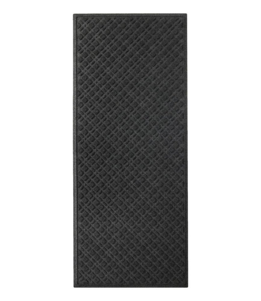 Heavyweight Recycled Waterhog Mat, Runner, Plaid - US 5239