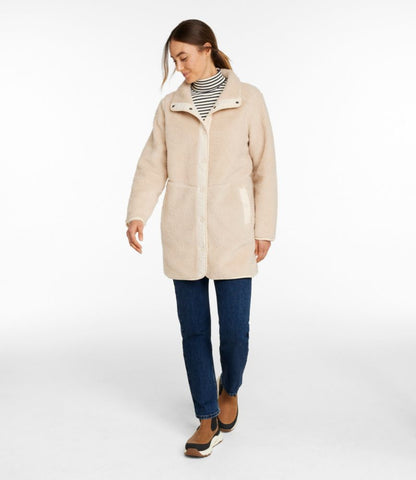 Women's Bean's Sherpa Fleece Coat - US 6386