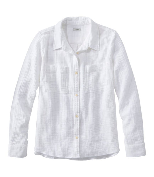 Women's Cloud Gauze Shirt, Long-Sleeve - US 9859
