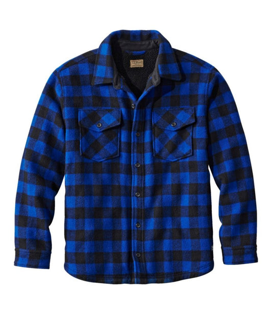 Men's Maine Guide Sherpa Lined Wool Shirt - US 0277