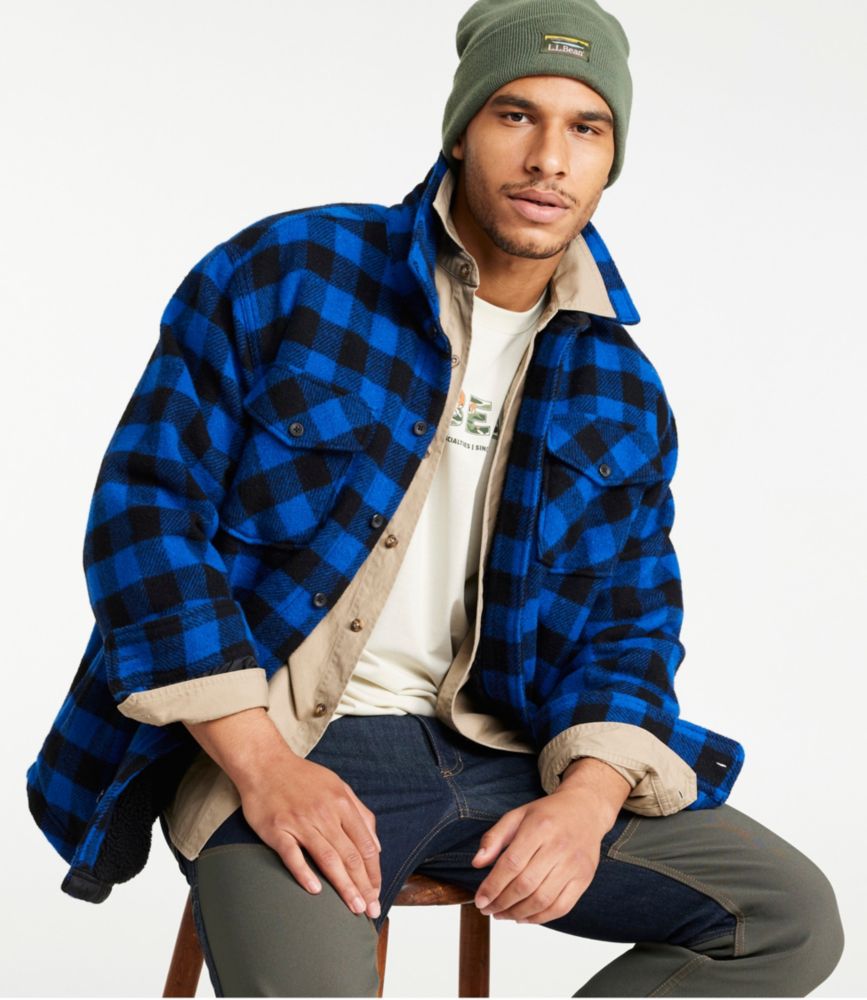 Men's Maine Guide Sherpa Lined Wool Shirt - US 0277