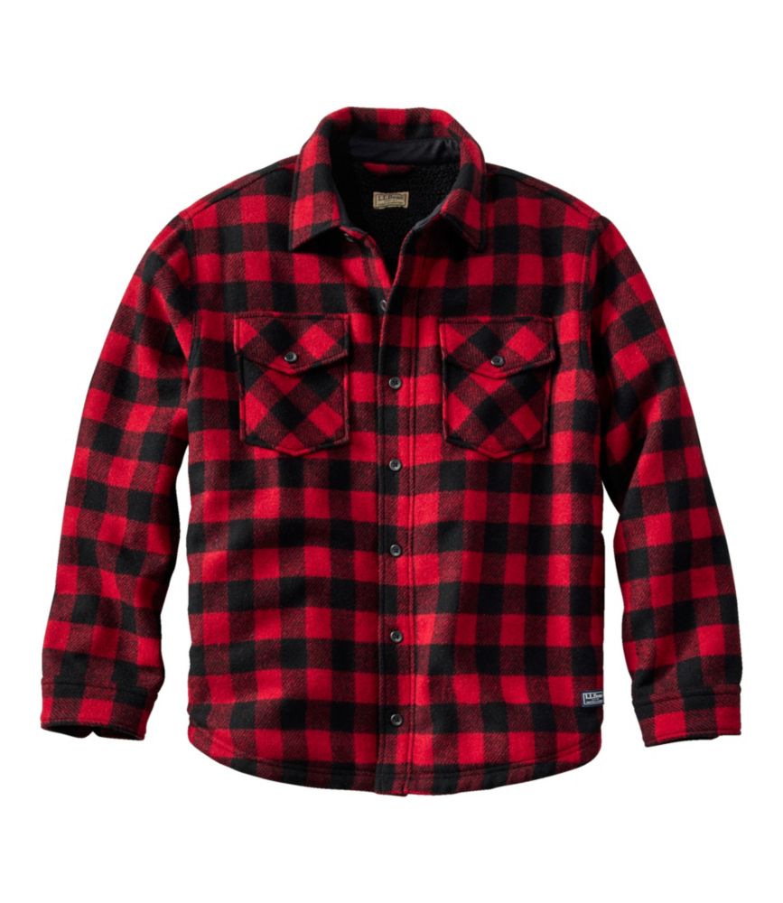 Men's Maine Guide Sherpa Lined Wool Shirt - US 4917