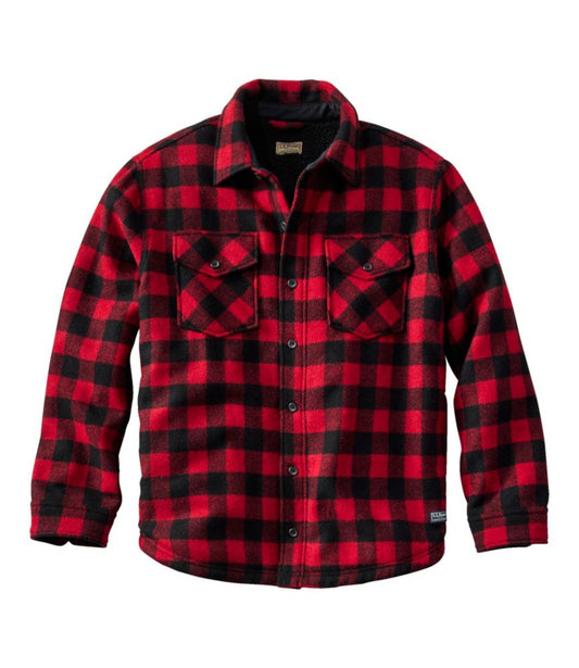 Men's Maine Guide Sherpa Lined Wool Shirt - US 4917