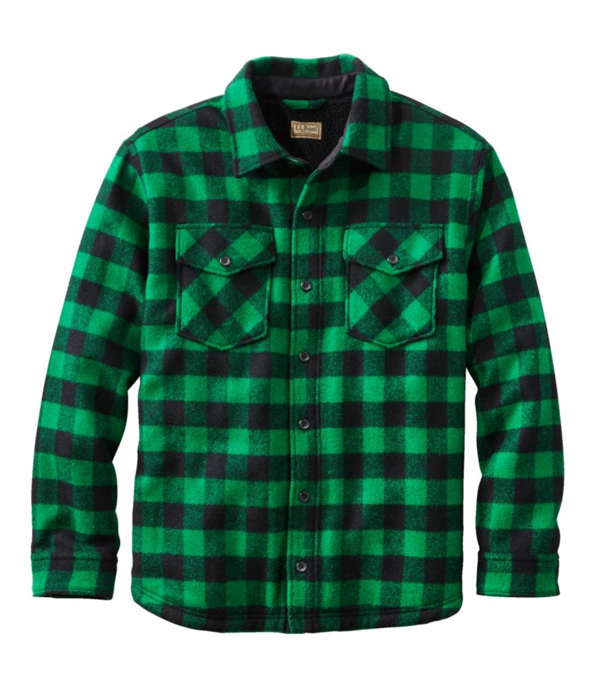 Men's Maine Guide Sherpa Lined Wool Shirt - US 2649