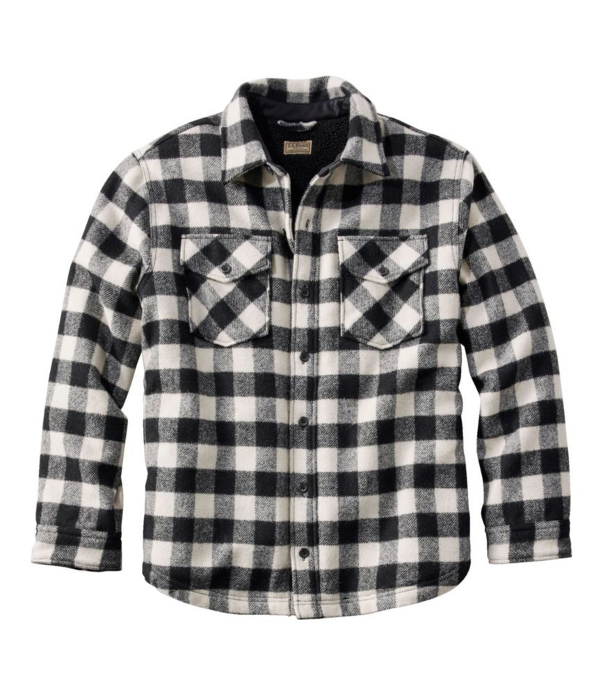 Men's Maine Guide Sherpa Lined Wool Shirt - US 3937