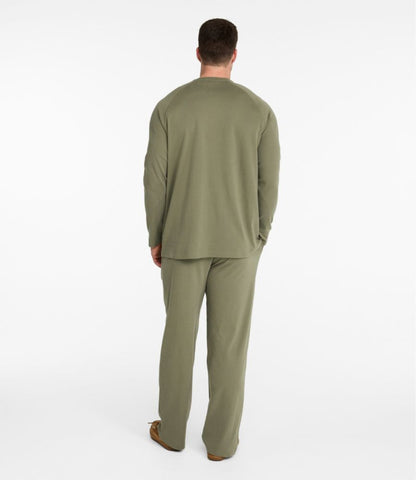 Men's Bean's Cotton Knit Pajamas, Henley PJ Set - US 6579