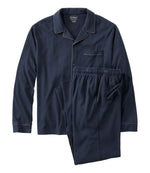 Men's Bean's Cotton Knit Pajamas, Button-Front PJ Set - US 5767