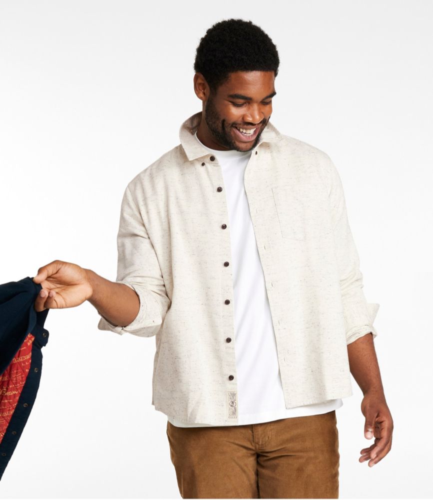 Men's Signature Donegal Woven Shirt, Long-Sleeve - US 1272