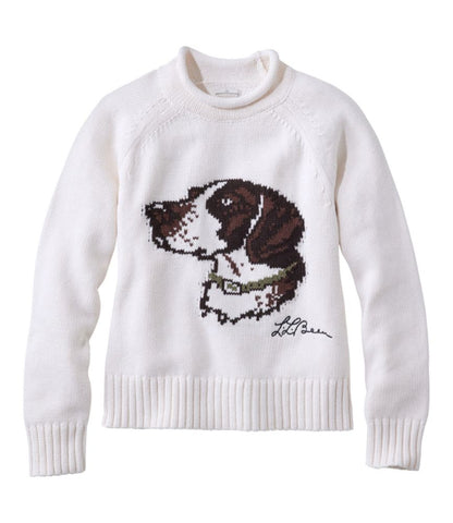 Women's Signature Original Cotton Sweater, Rollneck Novelty - US 0537