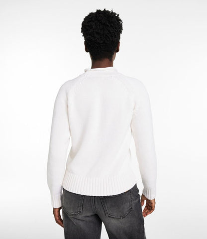 Women's Signature Original Cotton Sweater, Rollneck Novelty - US 0537