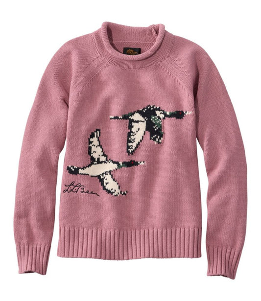 Women's Signature Original Cotton Sweater, Rollneck Novelty - US 8236