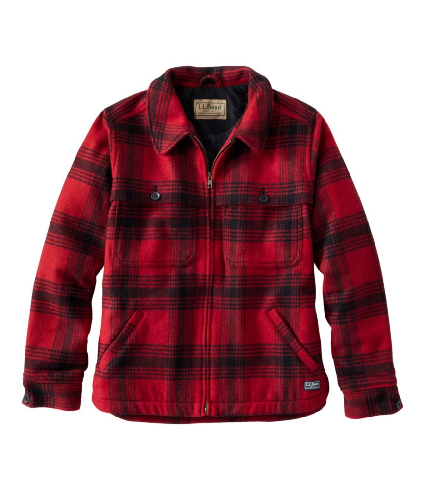 Women's Maine Guide Zip Front Jac-Shirt with PrimaLoft, Plaid - US 9822